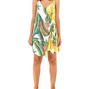 FARM Rio Azalea Forest Mini Wrap Dress Size Small